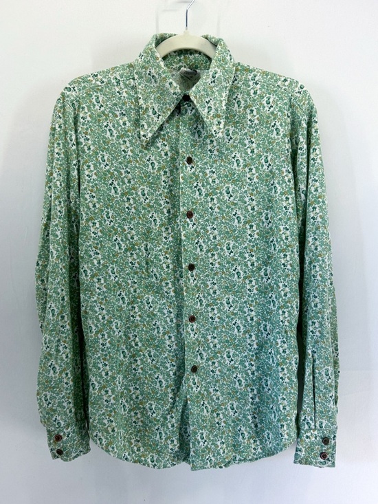 Vintage Other - Vintage Kennington Mickey & Minnie Mouse Disney Button Down Shirt Green Floral